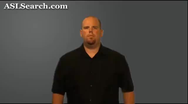 Hummed Asl American Sign Language ASL Video Dictionary - hunk