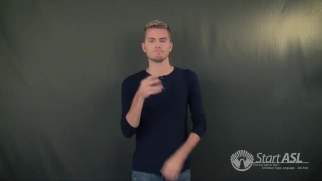 think American Sign Language (ASL)