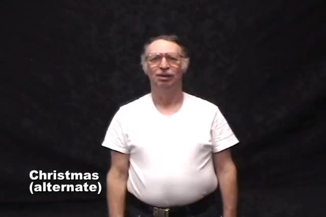 American Sign Language ASL Video Dictionary - Christmas Day