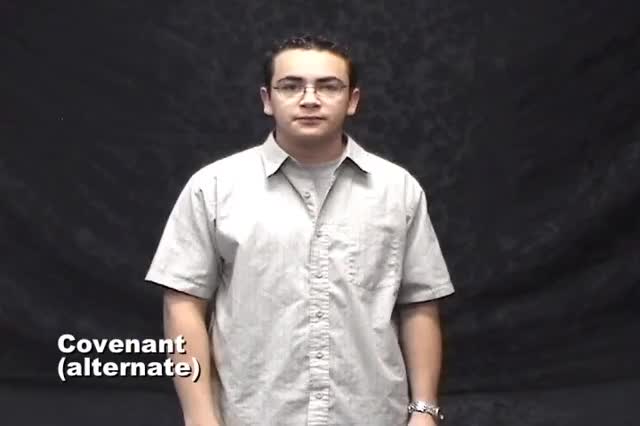 Sign Language For Covenant