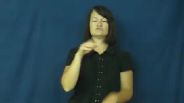 American Sign Language ASL Video Dictionary - crimp