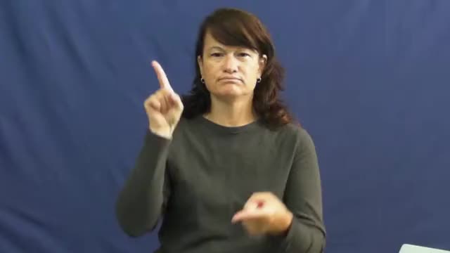 American Sign Language ASL Video Dictionary - held in