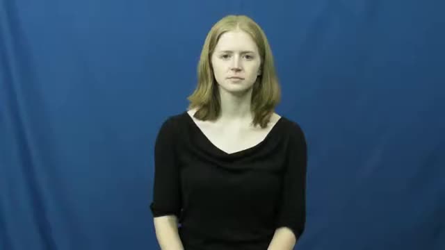American Sign Language ASL Video Dictionary - fall back on