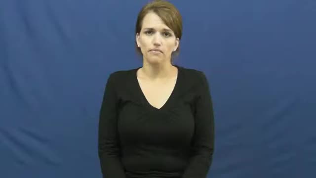 American Sign Language ASL Video Dictionary - stay back