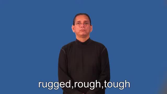 American Sign Language ASL Video Dictionary - rougher