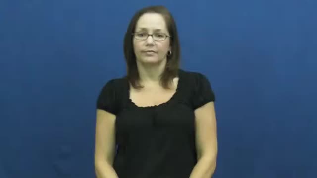 American Sign Language ASL Video Dictionary - winding sheet