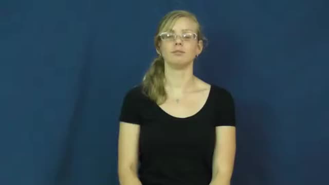 Reproduction Sign Language American Sign Language ASL Video Dictionary - sterile