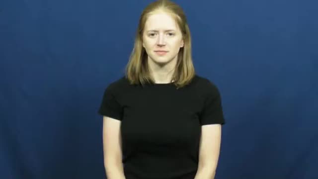American Sign Language ASL Video Dictionary - on edge