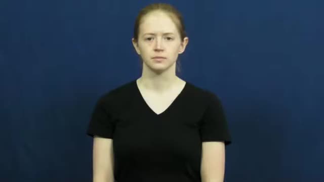 American Sign Language ASL Video Dictionary - professional person