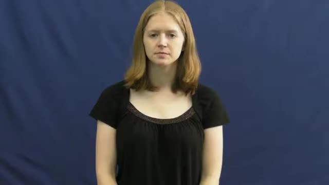 Hummed Asl American Sign Language ASL Video Dictionary - humiliation