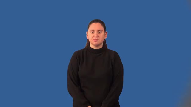 Section Asl American Sign Language ASL Video Dictionary - cross section