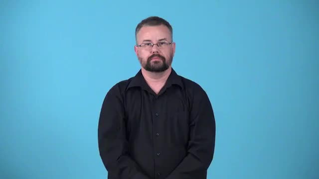 American Sign Language ASL Video Dictionary - brittle voice, you sound ...