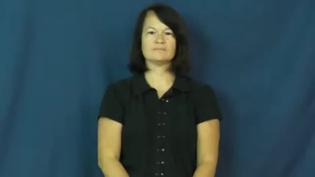 American Sign Language ASL Video Dictionary - aback