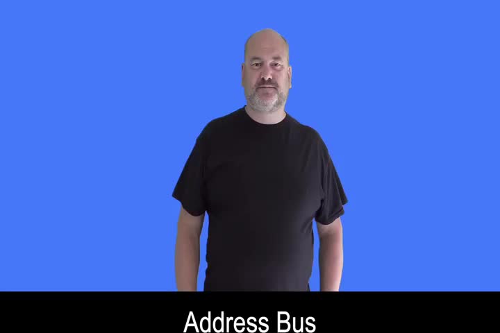 British Sign Language BSL Video Dictionary - Address bus