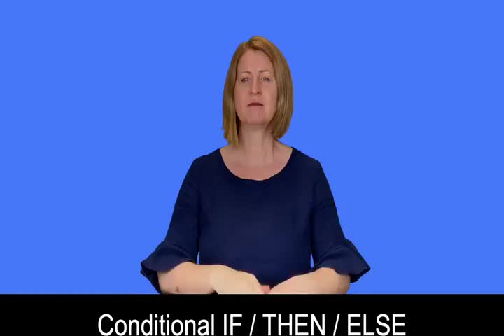 British Sign Language BSL Video Dictionary - Conditional statement