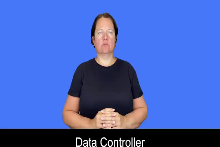 British Sign Language BSL Video Dictionary - Data Controller