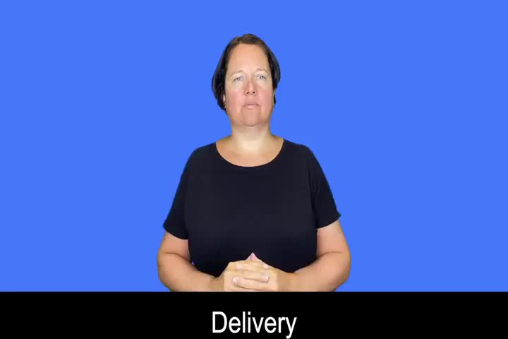 Delivery Sign Language British Sign Language BSL Video Dictionary - delivery