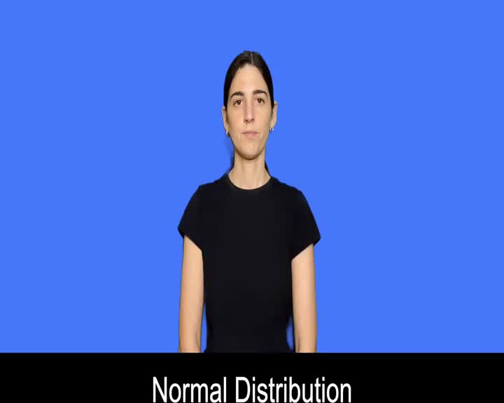 British Sign Language BSL Video Dictionary - normal distribution