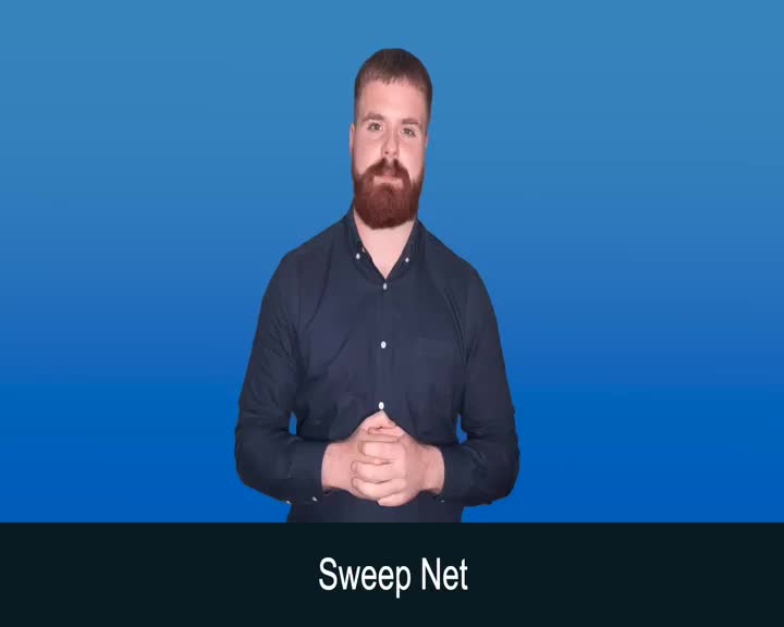 British Sign Language BSL Video Dictionary - Sweep nets