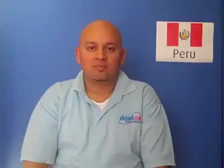 British Sign Language BSL Video Dictionary - Peru