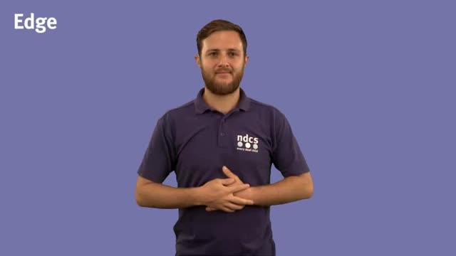 British Sign Language BSL Video Dictionary - edge