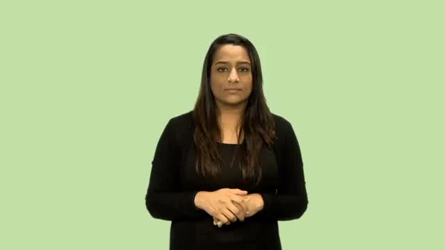 Sign Language Shadow British Sign Language BSL Video Dictionary - Cast Shadow