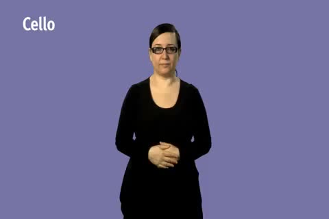 British Sign Language BSL Video Dictionary - cello