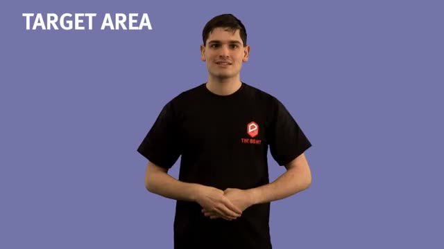 British Sign Language BSL Video Dictionary - target area